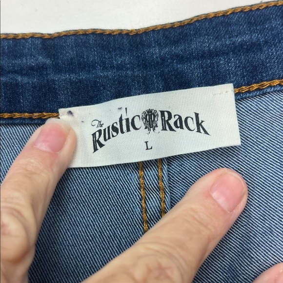 The‎ Rustic Rack Flared Blue Denim Jeans - Picture 6 of 8